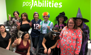 posAbilities staff dressed in Halloween costumes
