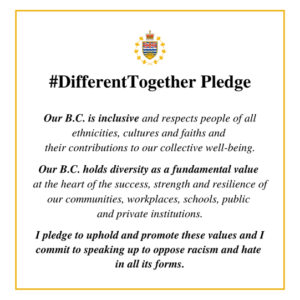 The Different Together Pledge graphic