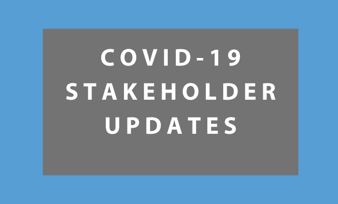 COVID-19 Stakeholder Updates graphic