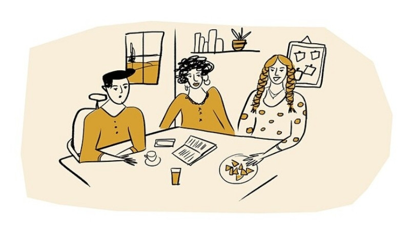 Real talk group illustration