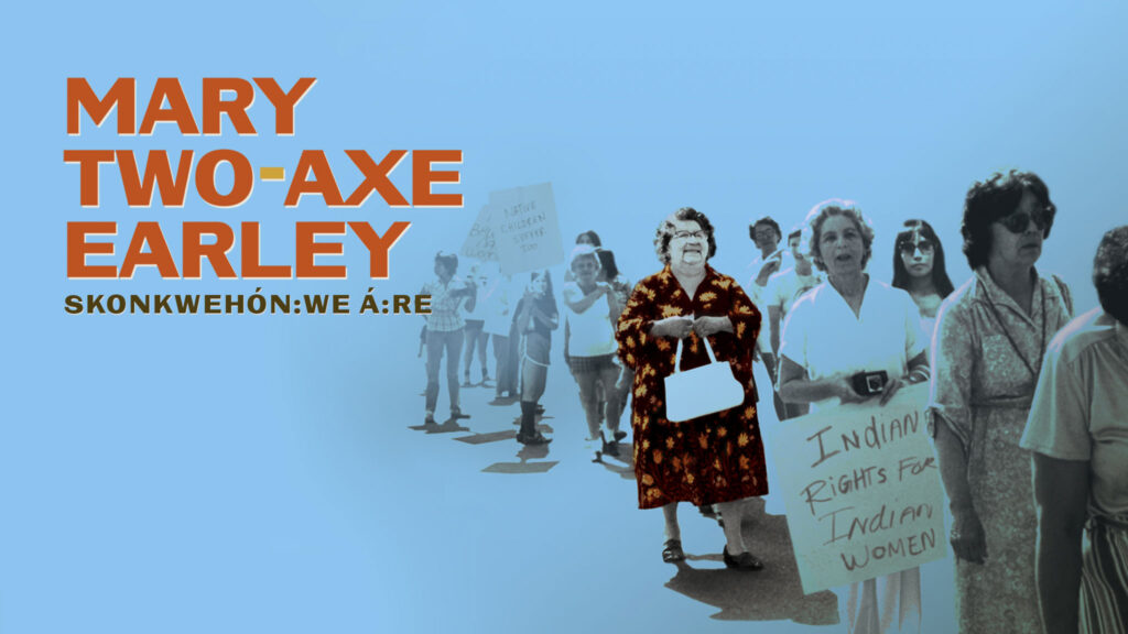 Screenshot of Mary Two-Axe Early documentary